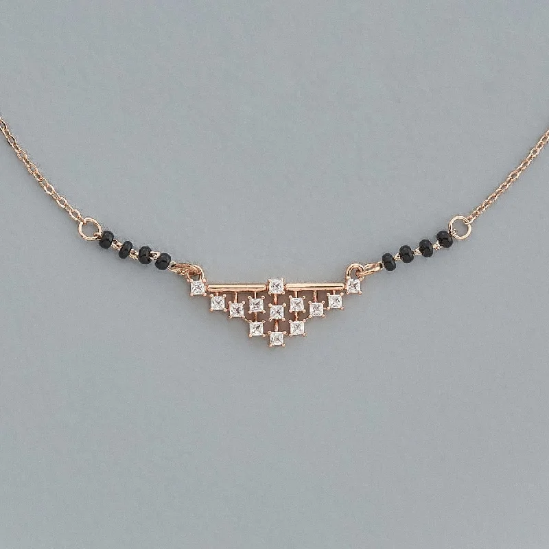 aquamarine birthstone necklace March Zircon Mangalsutra 170705