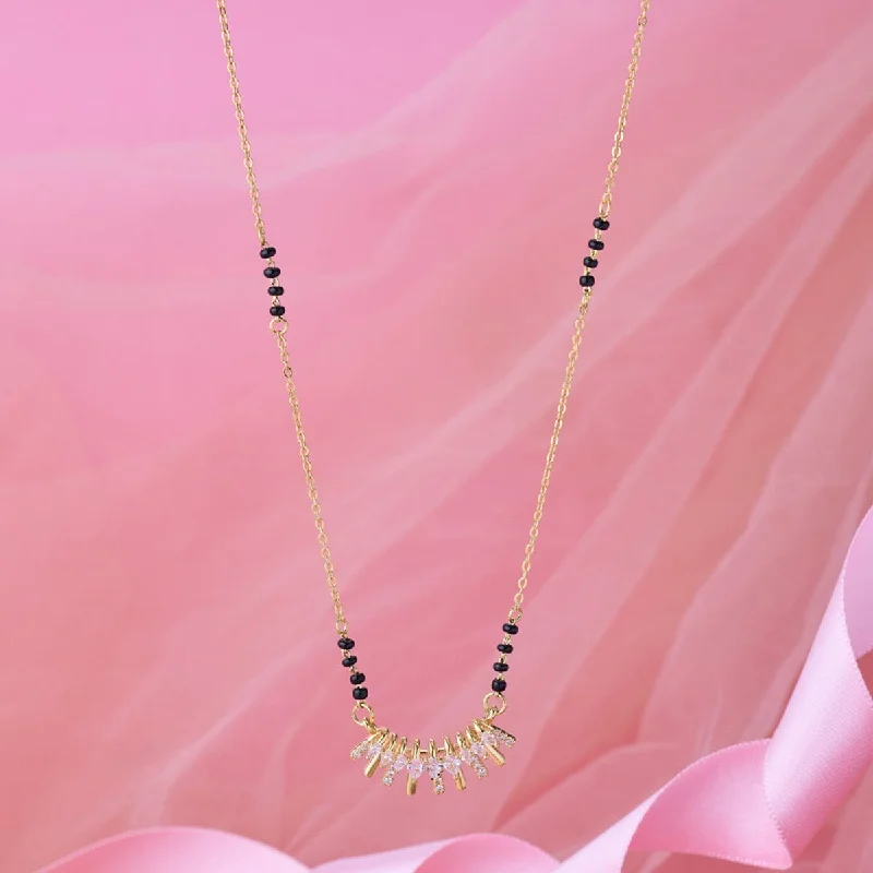dainty gemstone choker necklace Zircon Mangalsutra 170713