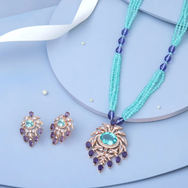 unique tribal silver ring Zircon Necklace 158034