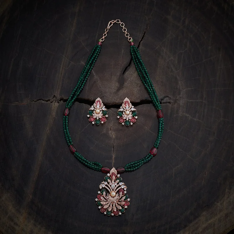 vintage turquoise pendant necklace Zircon Necklace 158035