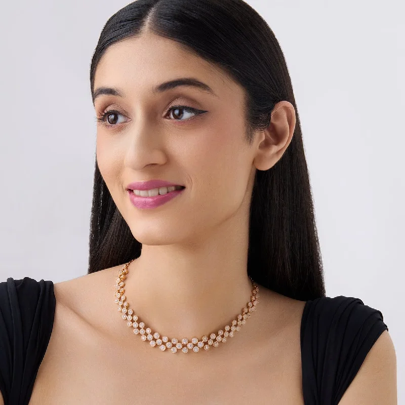 fine silver herringbone necklace Zircon Necklace 161718
