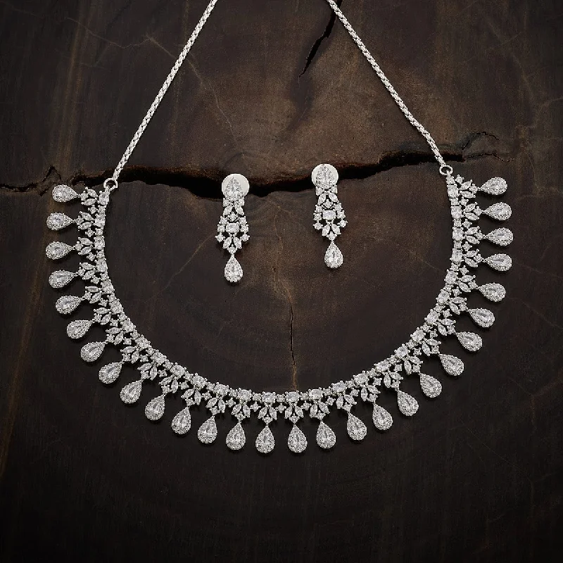 unique crystal bar necklace Zircon Necklace 163795