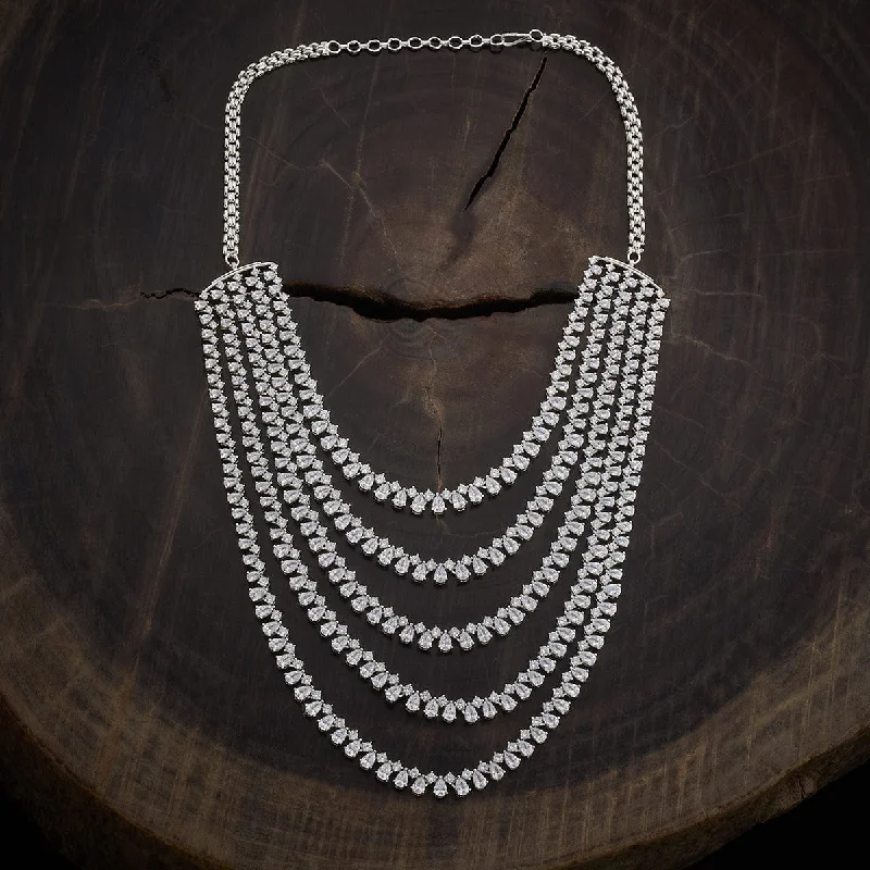 ethical lab-grown diamond ring Zircon Necklace 163841