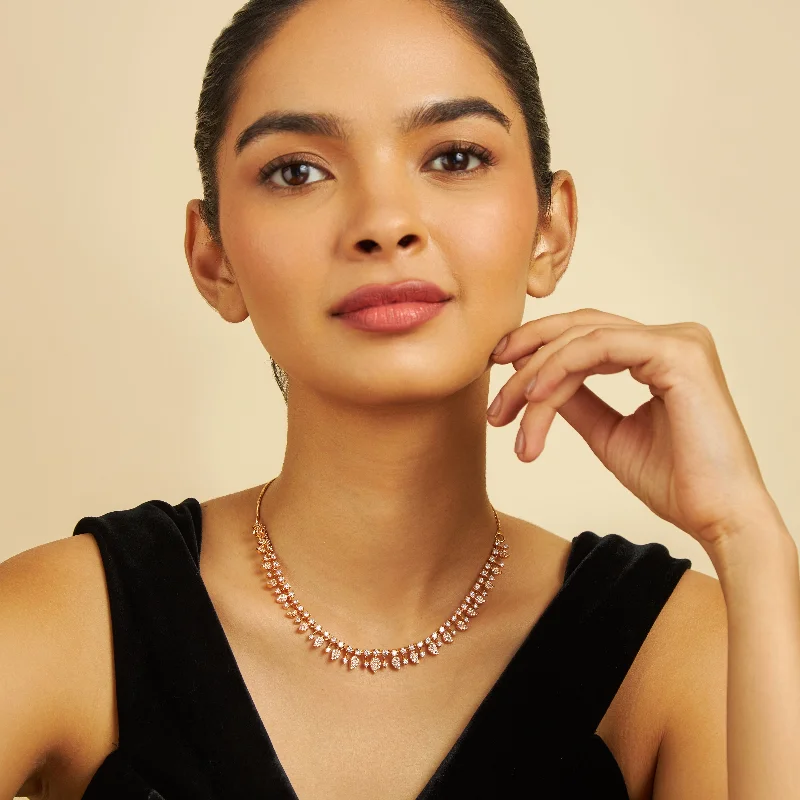 small diamond nose stud Zircon Necklace 165123