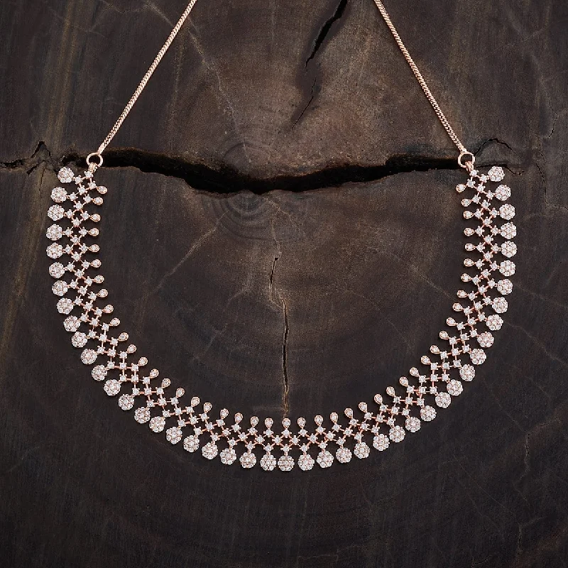 gold and diamond nose stud Zircon Necklace 169796