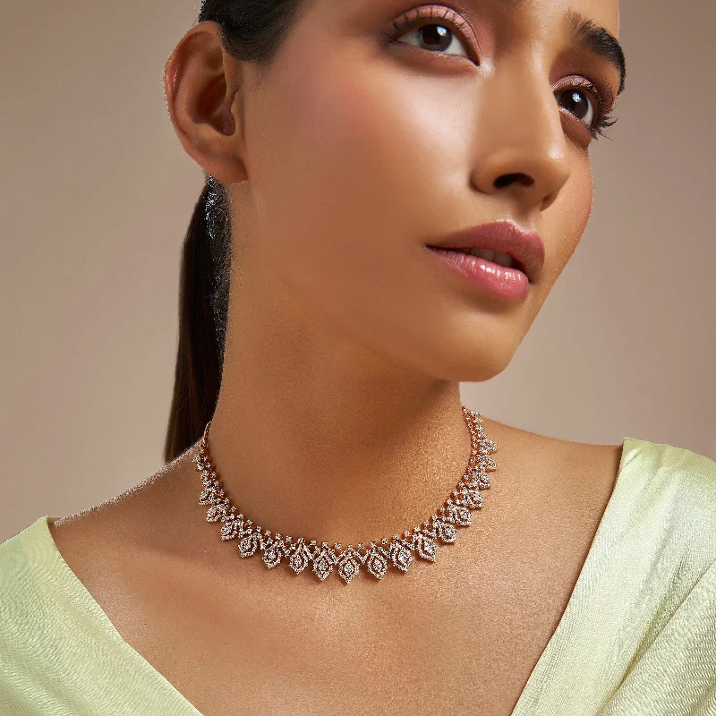 minimal diamond bar necklace Zircon Necklace 169895