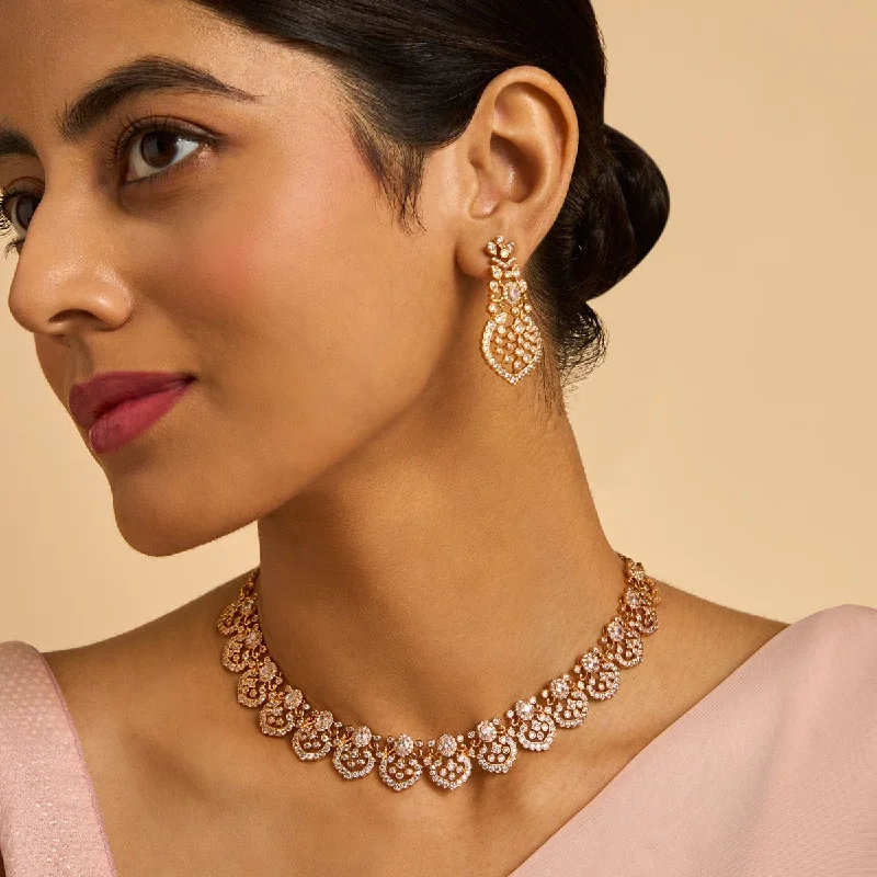 wedding anniversary diamond ring Zircon Necklace 170982