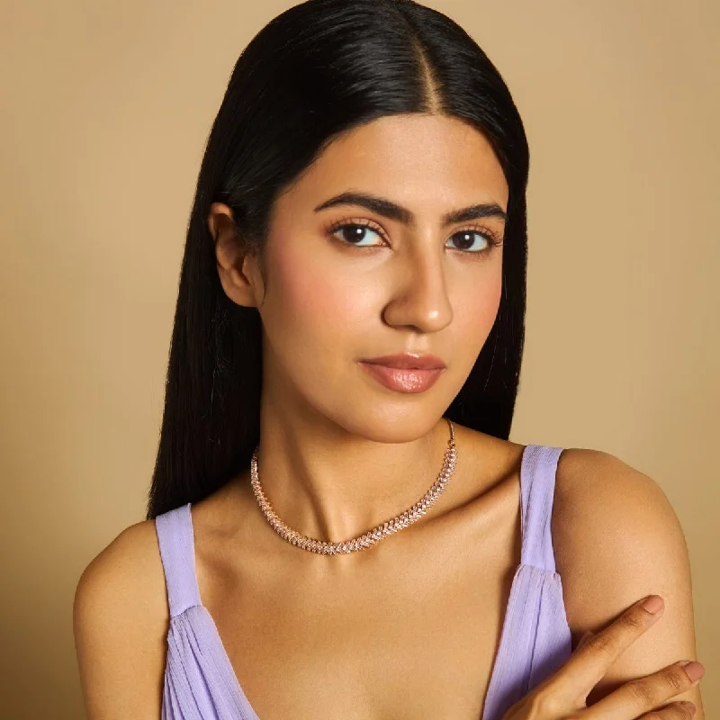 chunky chain necklace trendy Zircon Necklace 172493