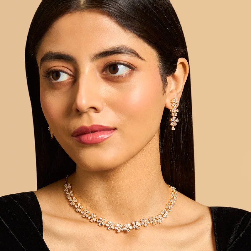 handcrafted beaded hoop earrings Zircon Necklace 172744