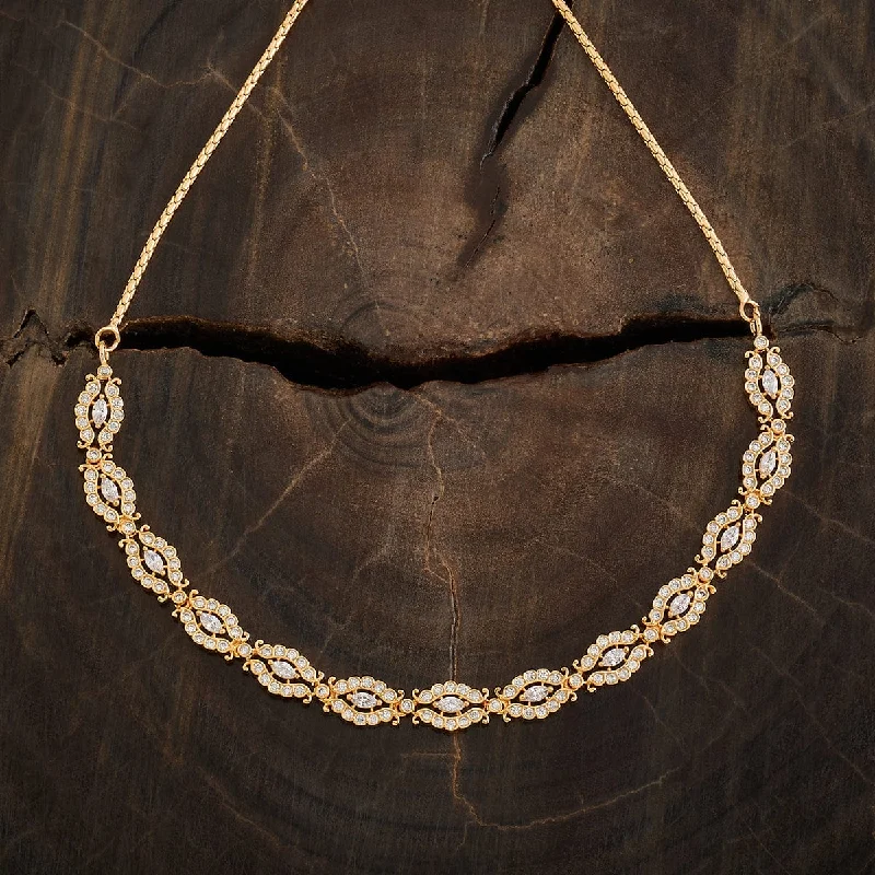 unique silver branch ring Zircon Necklace 173235