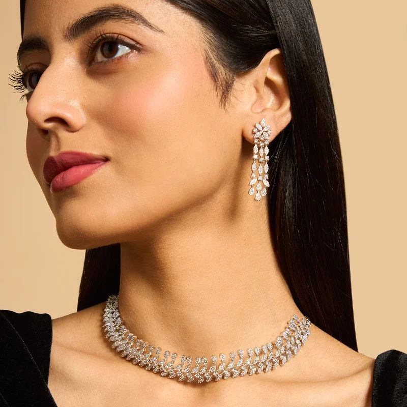 emerald-cut aquamarine necklace Zircon Necklace 173249