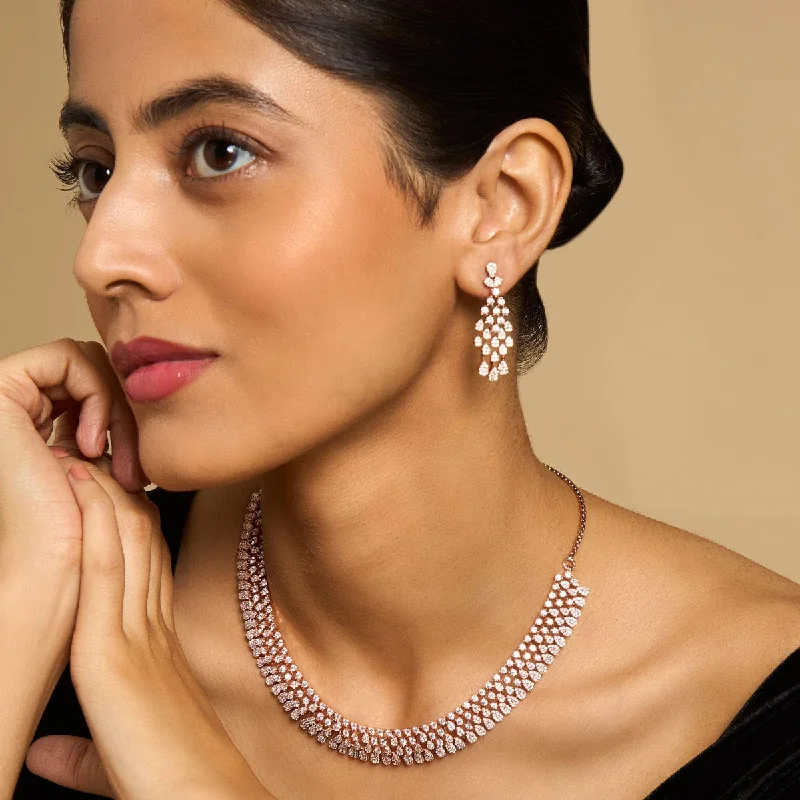silver hoop earrings small Zircon Necklace 173271