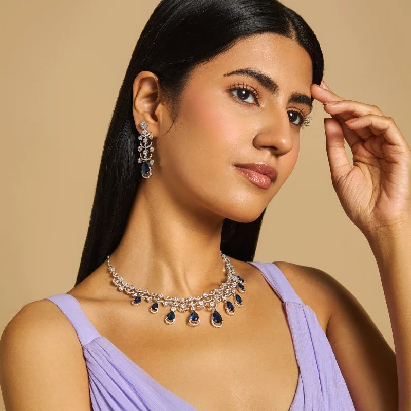 simple crystal earrings Zircon Necklace 173414