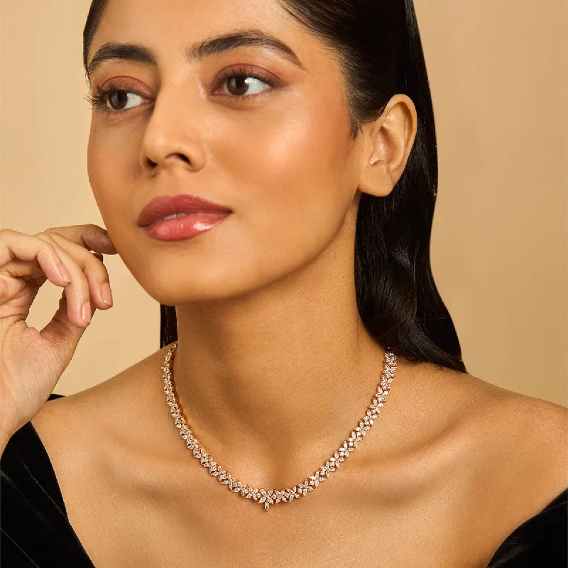 handmade leather ring Zircon Necklace 173571