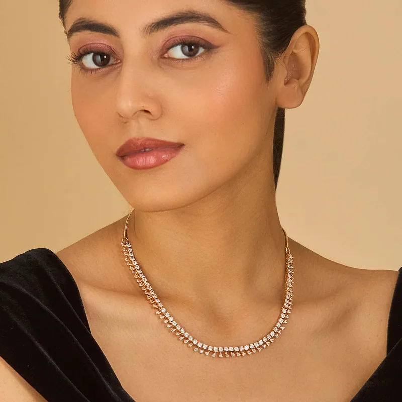 boho beaded statement necklace Zircon Necklace 173575