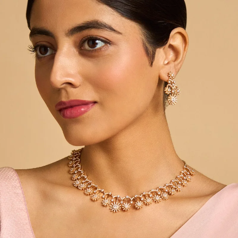 small diamond nose stud Zircon Necklace 173973