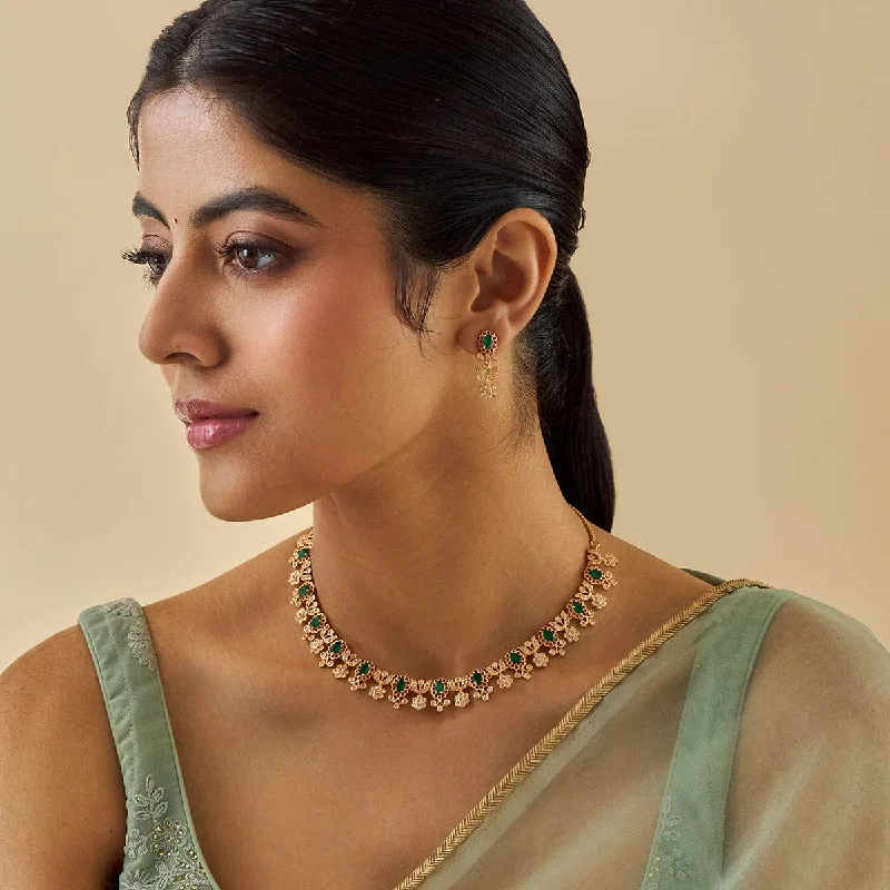 dainty gemstone choker necklace Zircon Necklace 173976