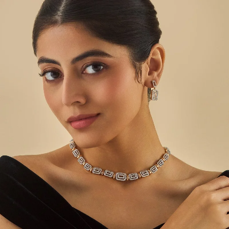 unique tribal silver ring Zircon Necklace 174012