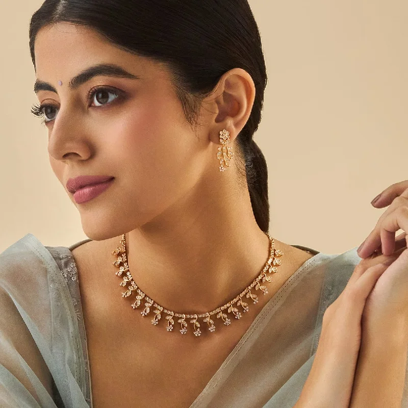 chunky chain necklace trendy Zircon Necklace 175813