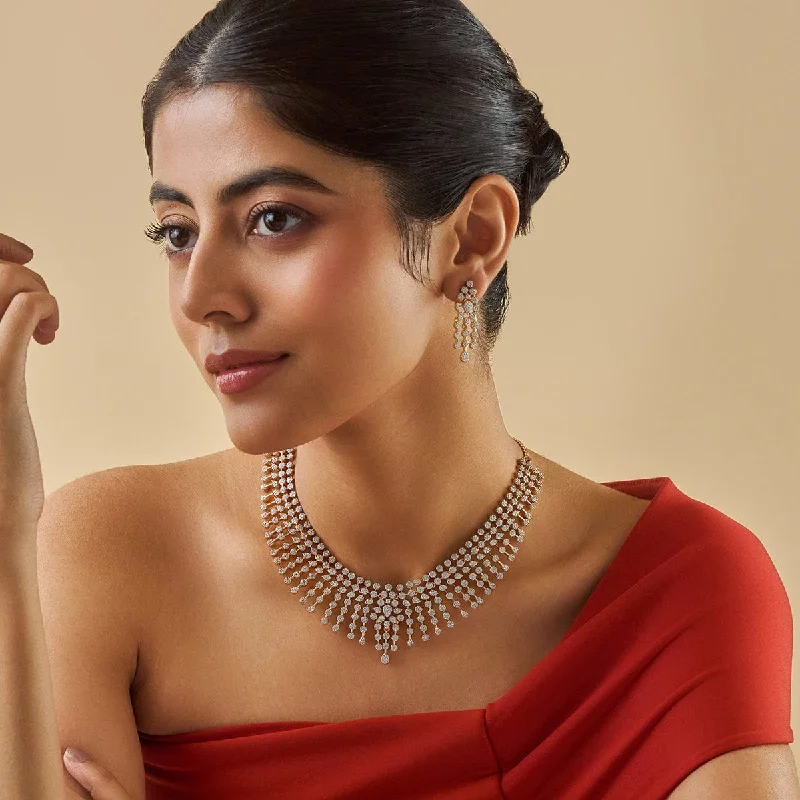 gold choker necklace simple Zircon Necklace 177097