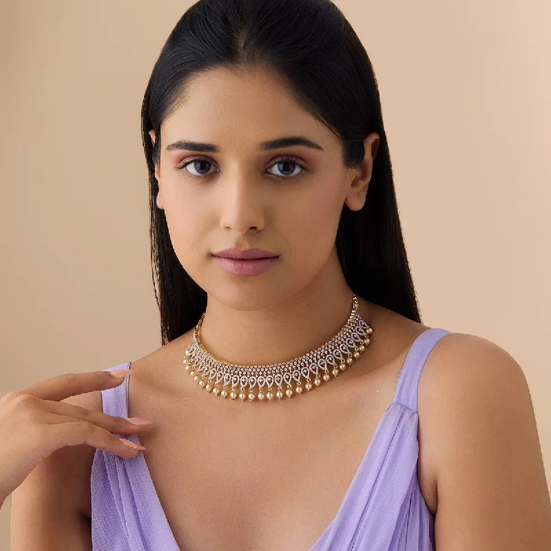 delicate angel wings necklace Zircon Necklace 177114