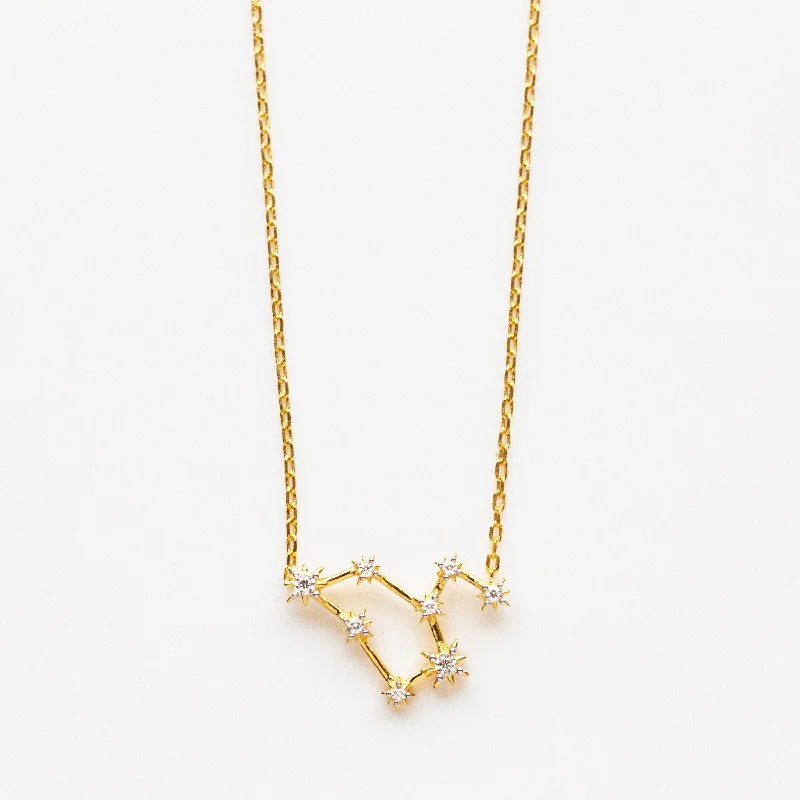 unique blue topaz ring Zodiac Diamond Constellation Necklace